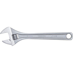 Proto - Adjustable Wrenches; Wrench Type: Adjustable ; Wrench Size (Inch): 10 ; Jaw Capacity (Inch): 1-5/16 ; Material: Steel ; Finish/Coating: Chrome ; ANSI Spec: B107.8m - Exact Industrial Supply