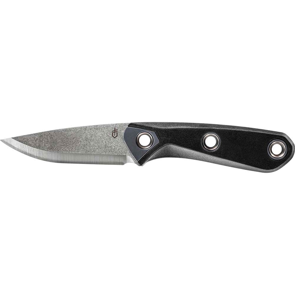 Gerber - Fixed Blade Knives; Trade Type: Fixed Blade Knife ; Blade Length (Inch): 3.18 ; Blade Type: Fine Edge ; Blade Material: 420 High Carbon Steel ; Overall Length (Inch): 7.5 ; Color: Black