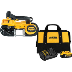 Cordless Portable Bandsaws; Voltage: 20.00; Cutting Capacity - Round: 2.5 in; Cutting Capacity - Rectangular: 2.5 in; Battery Included: No; Number Of Batteries: 1; Battery Series: Max XR; Battery Capacity: 5.0; Battery Chemistry: Lithium-ion; Includes: 3