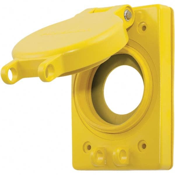 Hubbell Wiring Device-Kellems - Electrical Outlet Box & Switch Box Accessories Accessory Type: Weatherproof Cover Material: PBT Resin; Thermoplastic; Stainless Steel - Strong Tooling