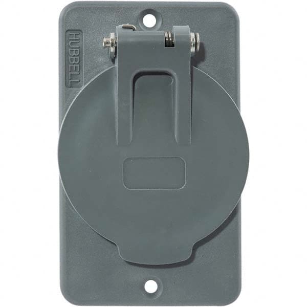 Hubbell Wiring Device-Kellems - Electrical Outlet Box & Switch Box Accessories Accessory Type: Box Cover Material: PBT Resin - Strong Tooling