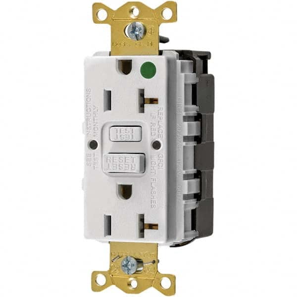 Hubbell Wiring Device-Kellems - GFCI Receptacles Grade: Hospital Color: White - Strong Tooling