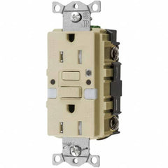 Hubbell Wiring Device-Kellems - GFCI Receptacles Grade: Commercial Color: Ivory - Strong Tooling