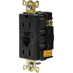 Hubbell Wiring Device-Kellems - GFCI Receptacles Grade: Industrial Color: Black - Strong Tooling