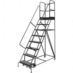 TRI-ARC - Rolling & Wall Mounted Ladders & Platforms Type: Rolling Warehouse Ladder Style: Rolling Platform Ladder - Strong Tooling