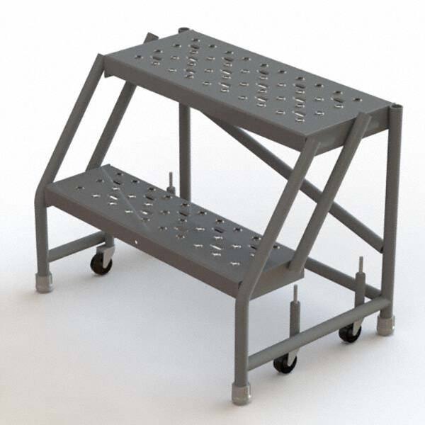 TRI-ARC - Rolling & Wall Mounted Ladders & Platforms Type: Rolling Warehouse Ladder Style: Rolling Platform Ladder - Strong Tooling