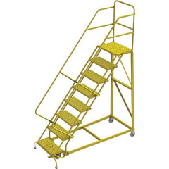 TRI-ARC - Rolling & Wall Mounted Ladders & Platforms Type: Stairway Slope Ladder Style: Forward Descent 50 Degree Incline - Strong Tooling