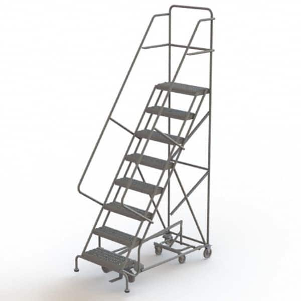 TRI-ARC - Rolling & Wall Mounted Ladders & Platforms Type: All-Directional Ladder Style: Forward Descent 50 Degree Incline - Strong Tooling