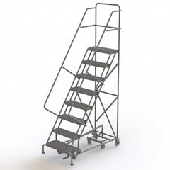 TRI-ARC - Rolling & Wall Mounted Ladders & Platforms Type: All-Directional Ladder Style: Forward Descent 50 Degree Incline - Strong Tooling