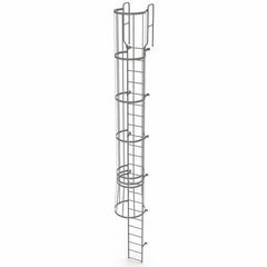 TRI-ARC - Rolling & Wall Mounted Ladders & Platforms Type: Fixed Ladder Style: Safety Cage - Strong Tooling