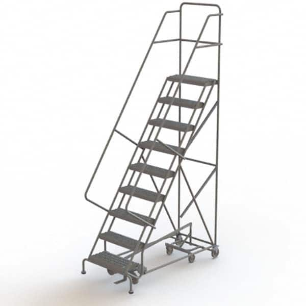 TRI-ARC - Rolling & Wall Mounted Ladders & Platforms Type: All-Directional Ladder Style: Forward Descent 50 Degree Incline - Strong Tooling