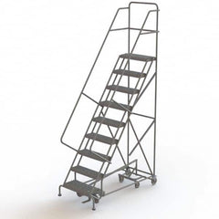 TRI-ARC - Rolling & Wall Mounted Ladders & Platforms Type: All-Directional Ladder Style: Forward Descent 50 Degree Incline - Strong Tooling