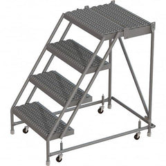 TRI-ARC - Rolling & Wall Mounted Ladders & Platforms Type: Rolling Warehouse Ladder Style: Rolling Platform Ladder - Strong Tooling