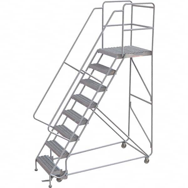 TRI-ARC - Rolling & Wall Mounted Ladders & Platforms Type: Rolling Warehouse Ladder Style: Rolling Safety Ladder - Strong Tooling