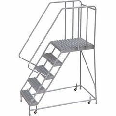 TRI-ARC - Rolling & Wall Mounted Ladders & Platforms Type: Rolling Warehouse Ladder Style: Rolling Safety Ladder - Strong Tooling