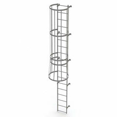 TRI-ARC - Rolling & Wall Mounted Ladders & Platforms Type: Fixed Ladder Style: Safety Cage - Strong Tooling