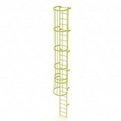 TRI-ARC - Rolling & Wall Mounted Ladders & Platforms Type: Fixed Ladder Style: Safety Cage - Strong Tooling