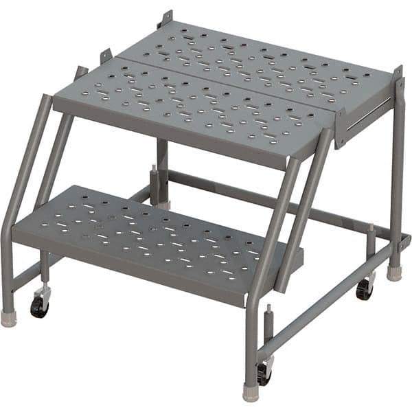 TRI-ARC - Rolling & Wall Mounted Ladders & Platforms Type: Rolling Warehouse Ladder Style: Rolling Platform Ladder - Strong Tooling