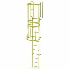 TRI-ARC - Rolling & Wall Mounted Ladders & Platforms Type: Fixed Ladder Style: Safety Cage - Strong Tooling