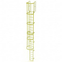 TRI-ARC - Rolling & Wall Mounted Ladders & Platforms Type: Fixed Ladder Style: Safety Cage - Strong Tooling