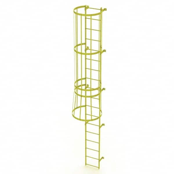 TRI-ARC - Rolling & Wall Mounted Ladders & Platforms Type: Fixed Ladder Style: Safety Cage - Strong Tooling