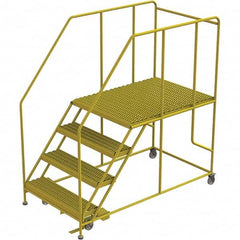 TRI-ARC - Rolling & Wall Mounted Ladders & Platforms Type: Rolling Work Platform Style: Steel Work Platform - Strong Tooling