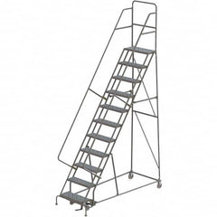 TRI-ARC - Rolling & Wall Mounted Ladders & Platforms Type: Rolling Warehouse Ladder Style: Rolling Platform Ladder - Strong Tooling