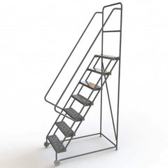 TRI-ARC - Rolling & Wall Mounted Ladders & Platforms Type: TiltNRoll Rolling Ladder Style: Tilt & Roll Safety Ladder - Strong Tooling