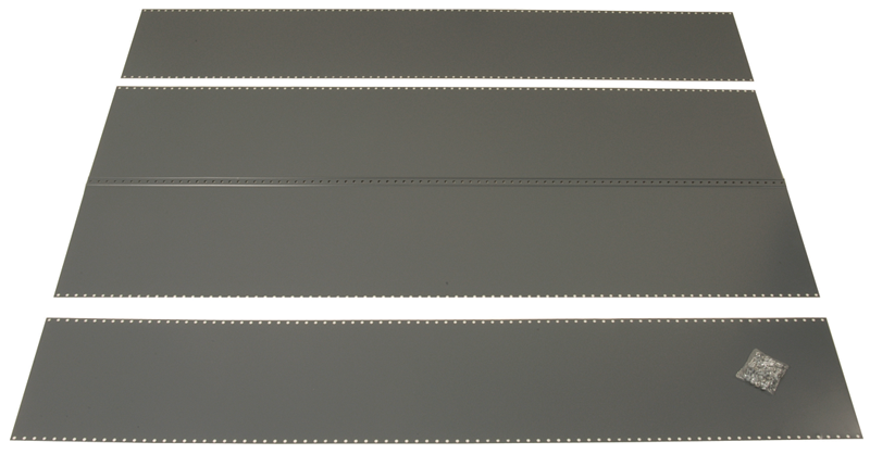 48 x 18 x 85" - Steel Panel Kit for UltraCap Shelving Starter Unit (Gray) - Strong Tooling