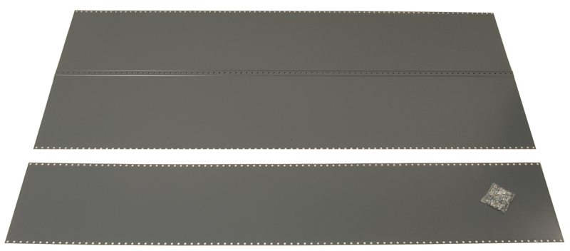 48 x 24 x 85" - Steel Panel Kit for UltraCap Shelving Add-On Unit (Gray) - Strong Tooling