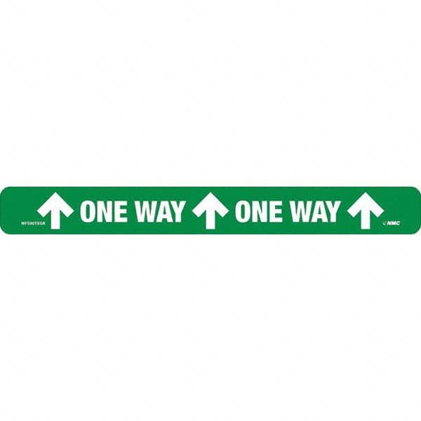 One Way Rectangle, White on Green, Use for Exit, Entrance & Directional