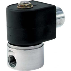 Parker - 24 VDC 1/4" NPT Port Stainless Steel Two-Way Direct Acting Solenoid Valve - Strong Tooling