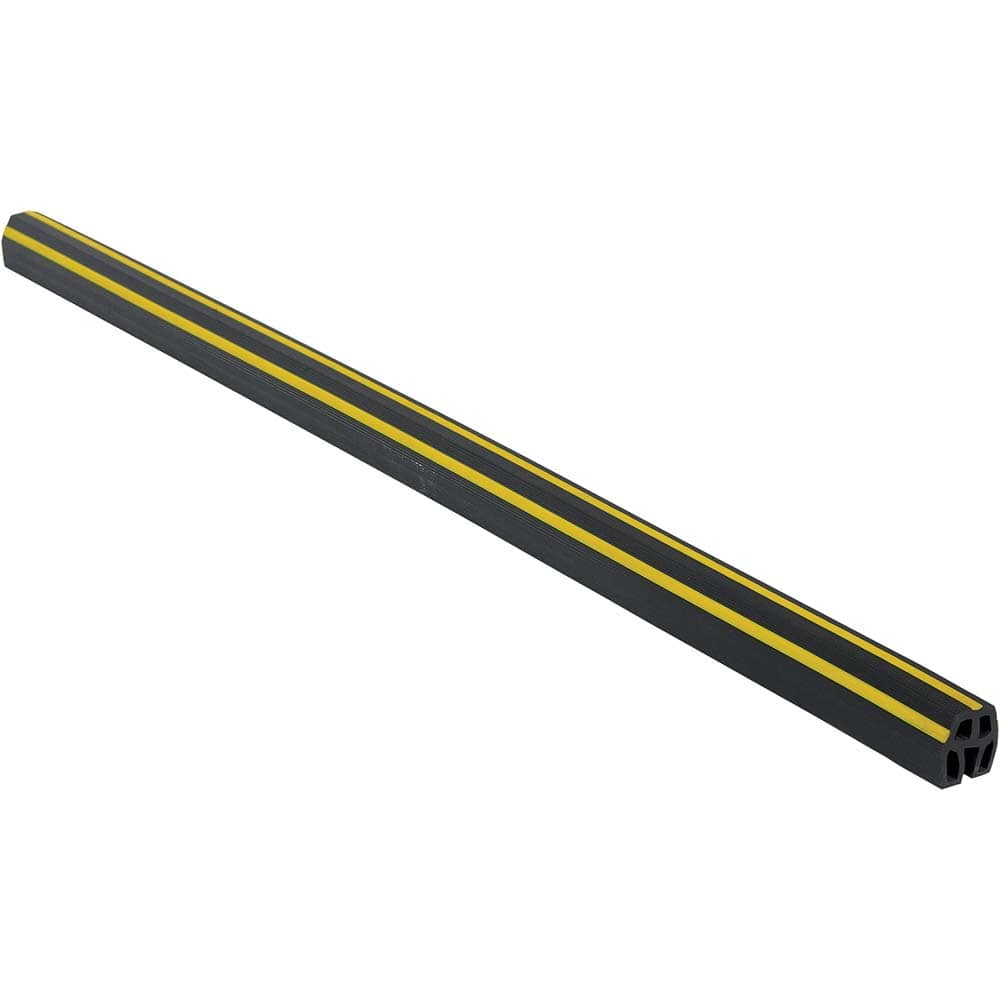 Vestil - Corner Guards; Type: Edge Guard ; Material: Rubber ; Inside Width (Inch): 3/8 ; Width (Decimal Inch): 1-1/2 ; Length (Inch): 39-1/2 ; Depth (Decimal Inch): 39-1/2 - Exact Industrial Supply