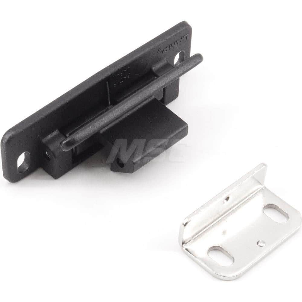 Latches; Type: Lever Latch; Length (mm): 66.00; Width (mm): 22.00; Height (mm): 24.5000; Finish/Coating: Black; Distance Between Mounting Hole Centers: 56; Series: LL-66; Minimum Order Quantity: Polyamide; Material: Polyamide; Description: Holding Force: