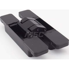 Adjustable Concealed Door Hinge: Zinc Alloy & Stainless Steel, Black Finish