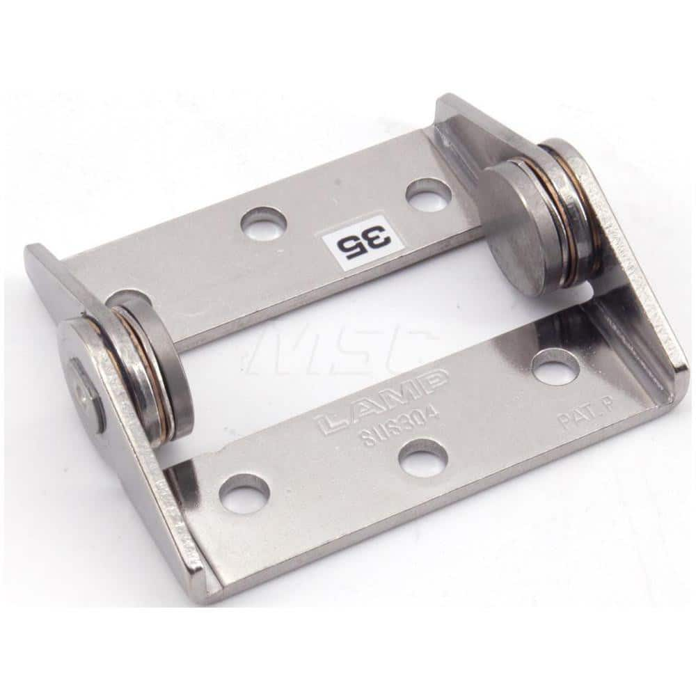 Torque Hinge: 6 Mounting Holes Stainless Steel, Polished Finish