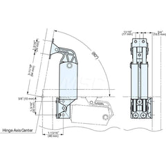 Damping Stays; Type: Heavy-Duty Spring Loaded Lid Stay; Capacity: 146.000; Overall Length (mm): 158.8000; Thickness (mm): 15; Width (mm): 60.00; Side: Universal; Maximum Opening: 80.000; Finish/Coating: Plain; Black; Mounting Hole Size Diameter: 4.700; Ma