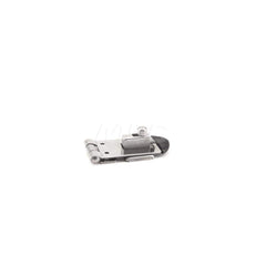 Hasps; Type: Latch Hasp; Pad Length: 11.2000; Arm Length: 2-1/64; Width (Inch): 29/32; Overall Length (Inch): 2-1/64; Additional Information: Installation Type: Snap-On; Weight: 35 g; Slot Length (mm): 18; NSF Compliant; Thickness (mm): 1.2; Specification