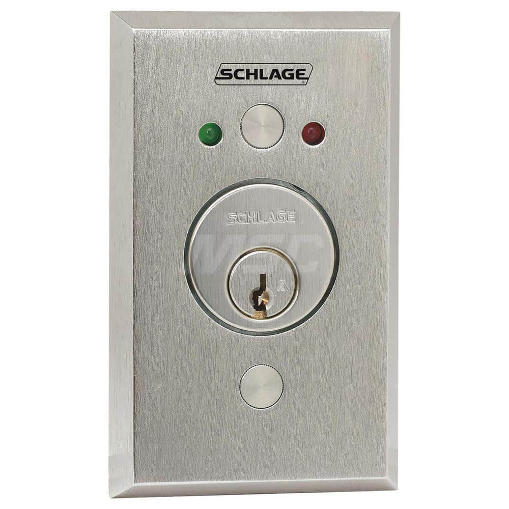 Key Switches; Switch Type: Flush Mount; Switch Sequence: On-Off; Contact Form: SPDT; Actuator Type: Switch; Key; Terminal Type: Spring; Voltage: 12; 24; 30; Material: Stainless Steel