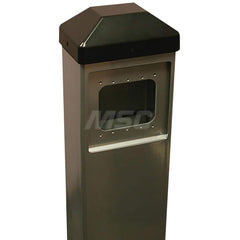 Bollards & Posts; Product Type: Bollard; Mount Type: In-Ground; Material: Carbon Steel; Shape: Rectangular; Color: Dark Bronze; Series: 8310; Features: Actuator Cut-Out