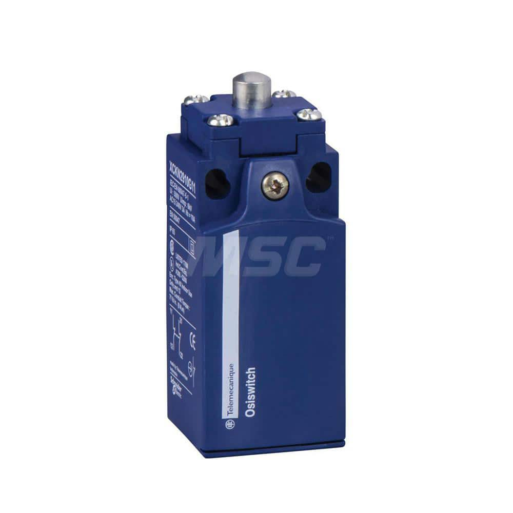 General Purpose Limit Switches; Actuator Type: End Plunger; Voltage: 500 V (IEC); 240.00; 300 V (UL); Actuation Force: 15; Contact Form: 1NO/1NC; Switch Type: Limit; Contact Configuration: NO; NC; Switch Action: Springs Back (Momentary); Terminal Type: Sc