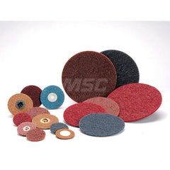 Quick-Change Disc: 7″ Disc Dia, Aluminum Oxide, Non-Woven Brown, Cloth Backed, 18,000 RPM