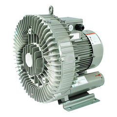 Regenerative Air Blowers; Inlet Size: 2″; Outlet Size: 2″; Horse Power: 5.0; Amperage Rating: 30.0000; Cubic Feet Per Minute: 228 SCFM; Height (Inch): 17; Width (Decimal Inch): 17; Maximum Working Water Pressure: 119.00; Maximum Vacuum Water Pressure: 112