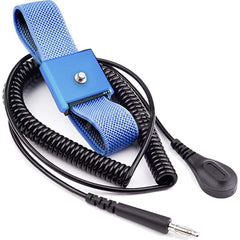 Grounding Wrist Straps; Size: Adjustable; Attachment Method: Snap Lock; Disposable or Reusable: No; Material: Fabric; Grounding Cord Included: Yes; Cord Length: 12; Resistor: Yes; Disposable: No