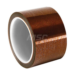 Polyimide Film Tape: 1″ Wide, 36 yd Long, 2.6 mil Thick 32 Lb/In Tensile Strength, Silicone Adhesive, -40 to 365 ° F