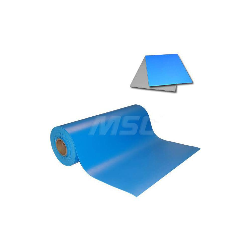 Anti-Static Work Kits & Table Mats; Mat Type: Anti-Static Table Mat; Material: Vinyl; Overall Length: 50.00; Thickness: 0.125 in; Resistance: 108.000; Color: Blue