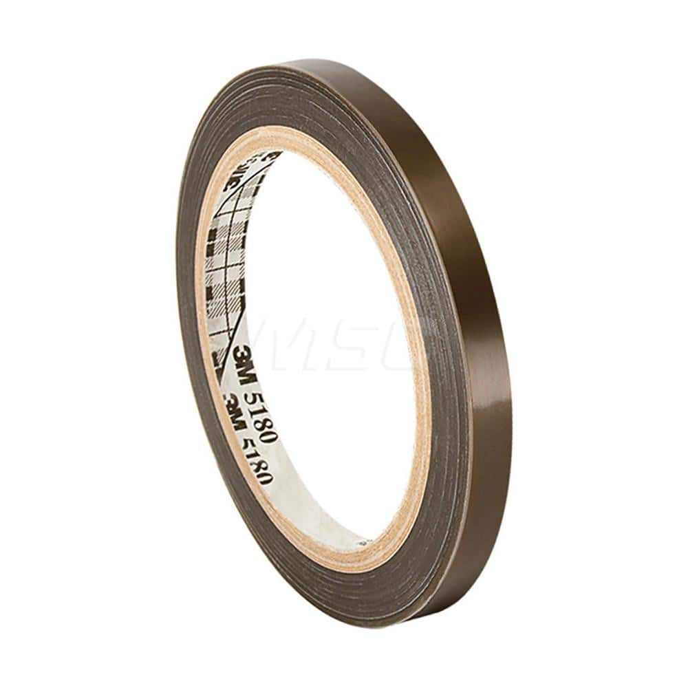 Polytetrafluroethylene Film Tape: 1″ Wide, 36 yd Long, 6.8 mil Thick 49 Lb/In Tensile Strength, Silicone Adhesive, 500 ° F