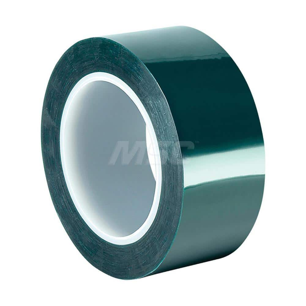 Polyester Film Tape: 4″ Wide, 18 yd Long, 3.3 mil Thick 50 Lb/In Tensile Strength, Silicone Adhesive, 425 ° F