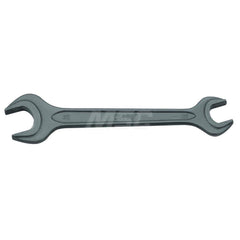 Open End Wrench: 17 mm x 19 mm, Double End Head 15 ° Head Angle, Vanadium Steel, Manganese Phosphate Finish