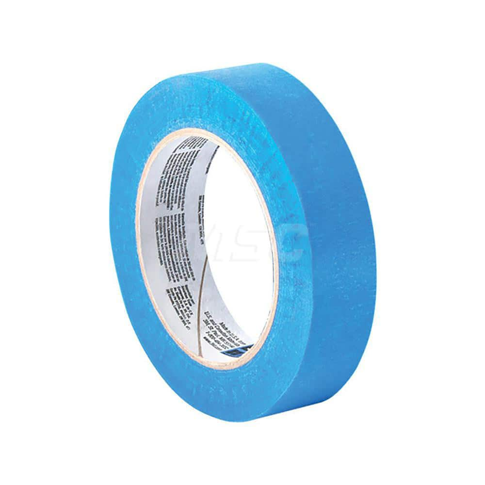 Painter's Tape & Masking Tape: 1/2″ Wide, 60 yd Long, 5.4 mil Thick, Blue Crepe Paper, Acrylic Adhesive, 27 lb/in Tensile Strength